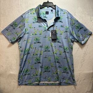 Construct Quick Dry Performance NWT Cactus Print Shirt XXL